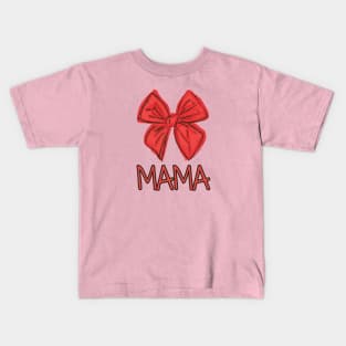 MAMA T-Shirt With red tie Kids T-Shirt